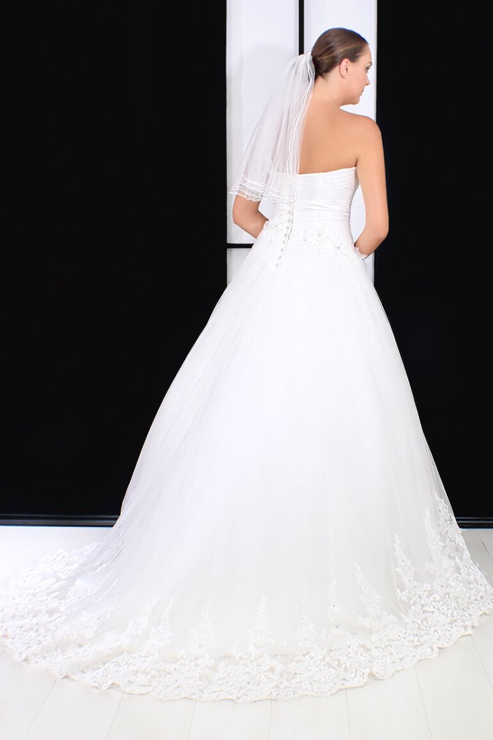 Un vestido de boda ideal para una boda de cuento de hadas.
