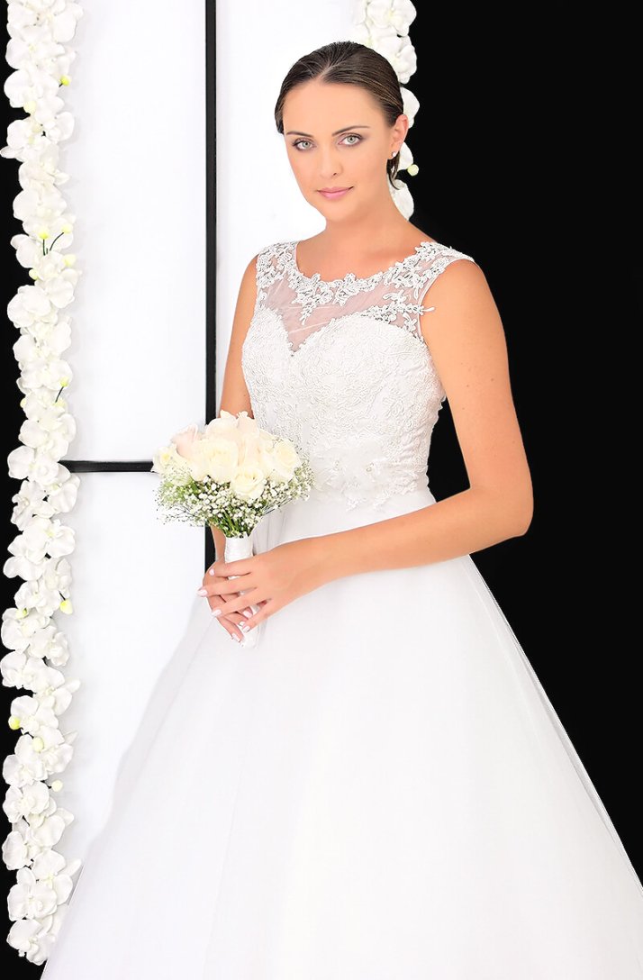 Vestido de Novia JUSTINE - Elena Reynoso Adecuada para un cuento de hadas moderno