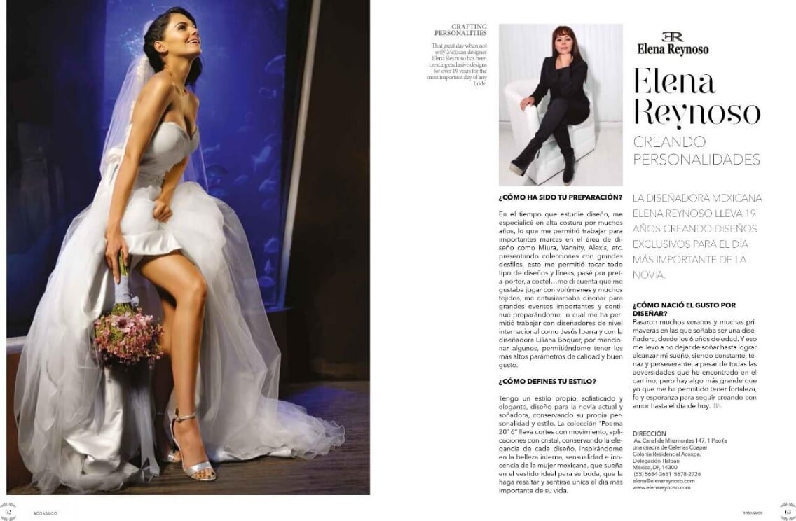 Elena Reynoso Revista Bodas & Co.